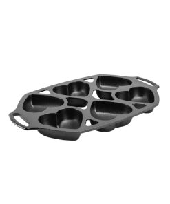 Seasoned Cast Iron Heart Mini Cake Pan